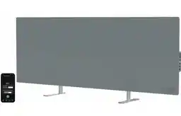 Aeno Grzejnik elektryczny Premium Eko Smart Led AGH0005S Szary