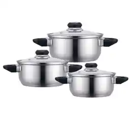 Altom Design Emilio Indukcja Stal nierdzewna 020400486 Zestaw garnków