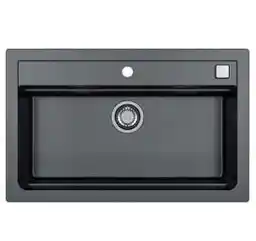Alveus Atrox 40 1040447 Granitowy Czarny Zlewozmywak prostokątny