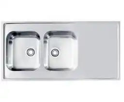 Alveus Classic Pro 100 1130474 Stalowy Satynowy Zlewozmywak prostokątny