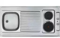 Alveus Combi Electra 120 1009155K Stalowy Inox zlewozmywak z płytą grzewczą