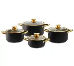 Ambition Royal Steel Indukcja Stal nierdzewna 8 elementów Zestaw garnków