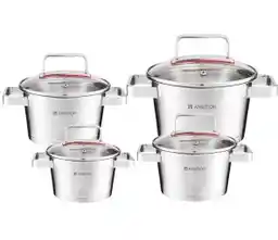 Ambition Selection Indukcja Stal nierdzewna 8 elementów Zestaw garnków