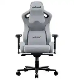 Anda Seat Kaiser 2 Pro XL Gamingowy do 200kg Tkanina Lniana Szary Fotel gamingowy