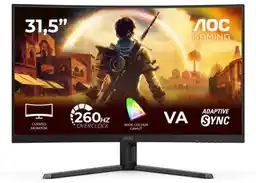 AOC C32G42ZE 32 Full HD VA 240Hz 0,3ms MPRT Zakrzywiony Gamingowy Monitor LED