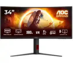 AOC Monitor 34 CU34G4 Fast VA WQHD 180Hz 2xHDMI DP