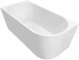 Aqualine Wanna przyścienna 140x70x58 cm narożna lewa 222L , biała TIBERA L