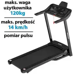 Athler Bieżnia Elektryczna DOMOWA Fitness Impala 55 1-14 km/h do 120kg