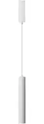 AZzardo Lampa wisząca biała tuba DAMI 1 12W CCT WH AZ6060