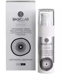 BASICLAB Esteticus Liftingujące serum pod oczy i na powieki z 10% kompleksem peptydów i ceramidami 30ml