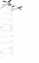 Benchk Metalowy drążek do podciągania PB2W