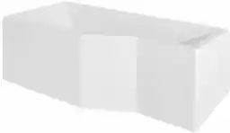 Besco Integra Kabino-wanna asymetryczna 170x75 cm akrylowa lewa biała