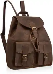 Betlewski Plecak z nubuku HUNTER brazowy