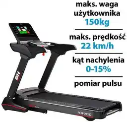 Bh Fitness Bieżnia elektryczna RS900 2940W 22km/h