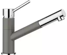 Blanco Kano-S Silgranit-Look Bateria kuchenna z wyciąganą wylewką wulkaniczny szary/chrom 526952