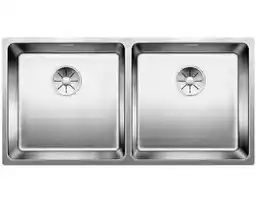 Blanco Zlewozmywak dwukomorowy Andano 400/400-U 522987 Stal polerowana 44 x 86.5