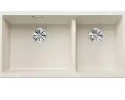 Blanco Zlewozmywak dwukomorowy Subline 480/320-U 527168 Delikatny biały 46 x 85.5