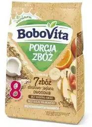BoboVita Kaszka mleczna 7 zbóż zbożowo-jaglana owocowa 210g