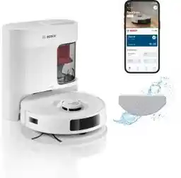 Bosch Spotless Advanced+ BCRD2W Funkcja mopowania Stacja oczyszczająca Tworzenie mapy pomieszczenia 75dB Robot sprzątający