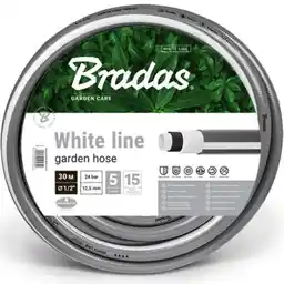Bradas Wąż ogrodowy 1/2 30m WHITE LINE WWL1/230 5 warstw 5649
