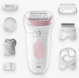 BRAUN Depilator Silk Epil SE7-060 Biało-różowy