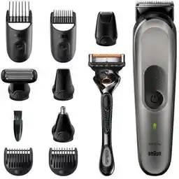 Braun MGK7320 BLK/SILV 8 nasadek 100min Trymer wielofunkcyjny