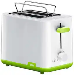 BRAUN Toster HT1010 GR 900W Biało-zielony