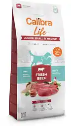 Calibra Life Junior Small & Medium Breed, ze świeżą wołowiną - 12 kg