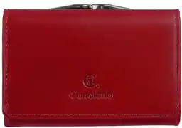 Canaletto Czerwony damski portfel ze skóry licowej RFID, funkcjonalność i elegancja PD1224s8 RFID