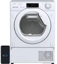 Candy ProDry 400 Slim BCTD H7A2TE-S 49,2cm 7kg Zdalne sterowanie Suszarka do zabudowy