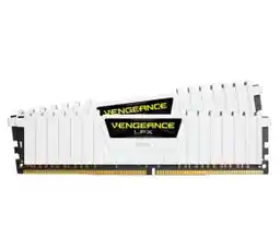 Corsair CMK16GX4M2B3200C16W Vengeance LPX 16GB 2 x 8GB DDR4 3200Mhz XMP 2.0 High Performance Desktop Memory Kit White