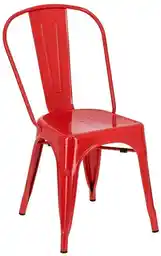 D2 design Krzesło Paris czerwone inspirowane Tolix