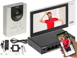 Dahua Zestaw wideodomofonowy IP KTP01-S2(S)