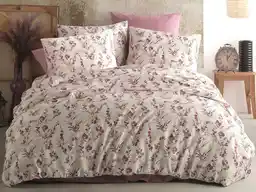 Darymex Pościel bawełniana 200x220 Terra kremowa wrzosowa kwiatki Cottonlove Exclusive