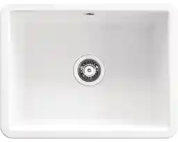 Deante Lumi ZCU 610C Ceramiczny Biały Zlewozmywak prostokątny