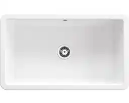 Deante Lumi ZCU 610D Ceramiczny Biały Zlewozmywak prostokątny