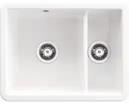 Deante Lumi ZCU 6503 Ceramiczny Biały Zlewozmywak prostokątny