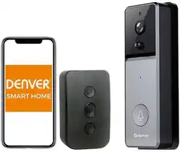 Denver Zestaw wideodomofonowy VDB-216 Czarno-srebrny