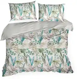 Design 91 Pościel z mikrowłókna 220x200 Lea 01 liście miętowa D91