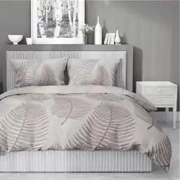 Detexpol Pościel bawełniana 220x200 beżowa liście 4963B Bawełna 84