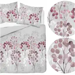 Detexpol Pościel satynowa 220x200 szara bordowa kwiaty 5223 B Home Satin 11
