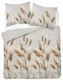 Detexpol Pościel satynowa 220x200 Trawy pampasowe szara jasna 5329 B Home Satin 41