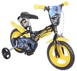 Dino Bikes Rower dziecięcy Batman 12 cali dla chłopca Czarny