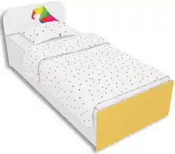 Elior Białe łóżko dziecięce 90x200 Polin 9X - 3 kolory
