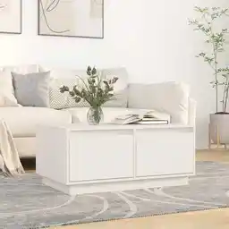 Elior Biały stolik kawowy do salonu - Velamro