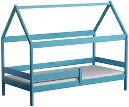 Elior Niebieskie łóżko dziecięce domek - Cubis 3X 160x80 cm