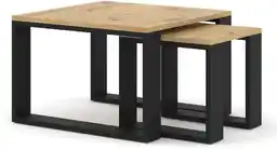 Elior Zestaw stolików kawowych dąb artisan - Everol 14X