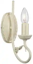 Elstead Lighting kinkiet Olivia OV1 ivory, złota patyna, oprawa w kolorze kości słoniowej