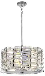 Elstead Lampa kryształowa wisząca Shoal polerowany nikiel SHOAL-4P