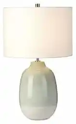 Elstead Lampa stołowa CHELSFIELD, biało-zielona, abażur biały, kolekcja Chelsfield